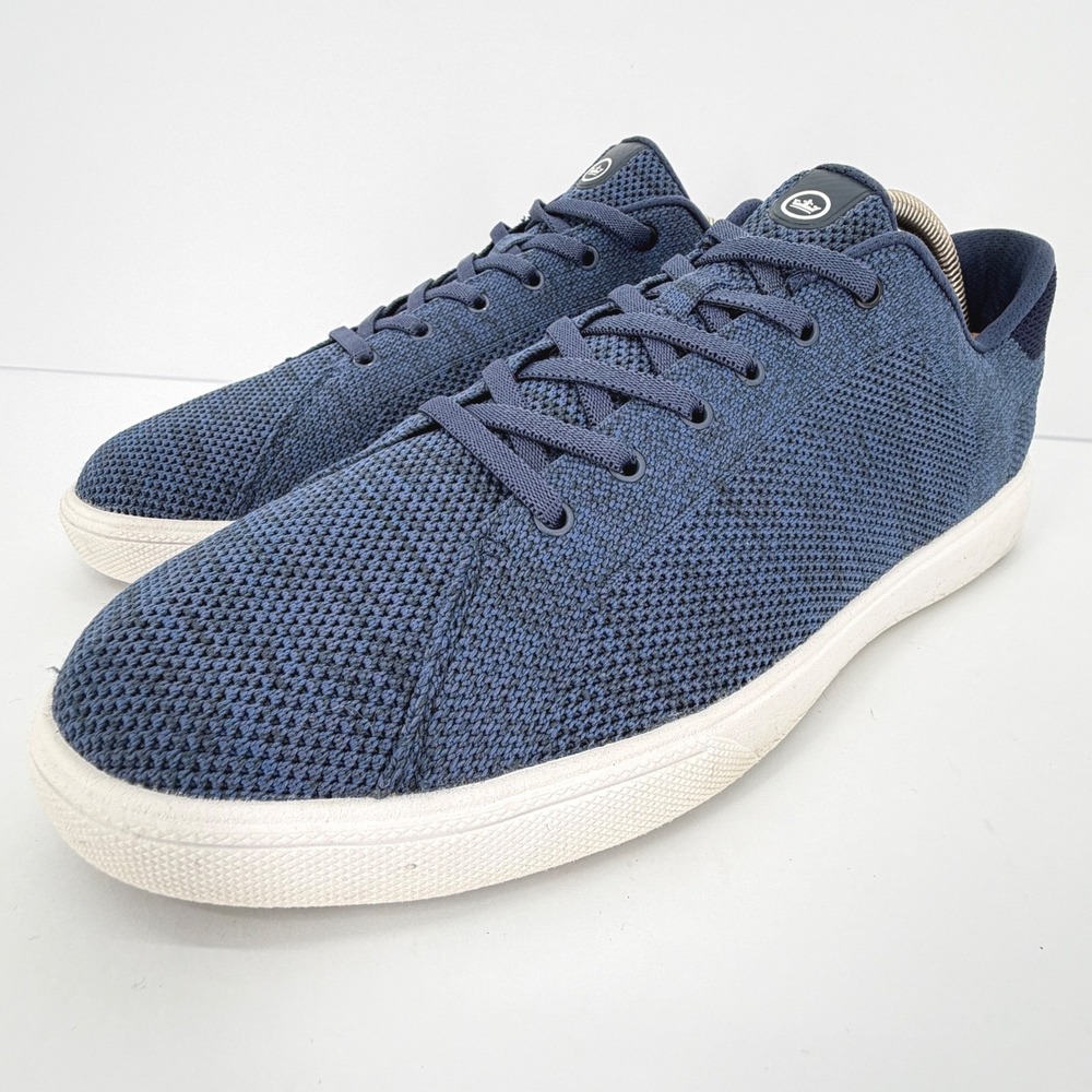 Peter Millar Hyperlight Knit Slip On Sneakers Men's 11.5 Blue White Low Top